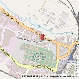 Mappa Via Fratelli Siotto Pintor, 2f, 07100 Sassari, Sassari (Sardegna)
