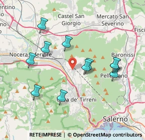 Mappa Via Giuseppe Lamberti, 84013 Cava de' Tirreni SA, Italia (3.99818)