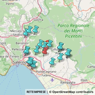 Mappa Via Gaetano Costabile, 84090 Giffoni sei Casali SA, Italia (7.2335)