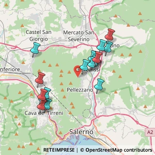 Mappa Via Cavatelle, 84081 Baronissi SA, Italia (3.81222)
