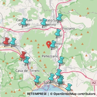 Mappa Via Cavatelle, 84081 Baronissi SA, Italia (5.83313)