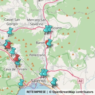 Mappa Via Villari, 84081 Baronissi SA, Italia (6.6325)