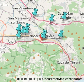 Mappa Via Raffaele Grimaldi, 84014 Nocera Inferiore SA, Italia (3.63273)