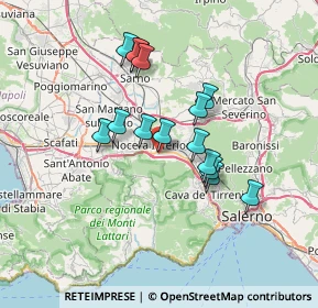 Mappa Via Alberto Mazzeo, 84014 Nocera Inferiore SA, Italia (6.21533)