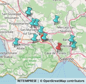 Mappa Via Alberto Mazzeo, 84014 Nocera Inferiore SA, Italia (7.64)