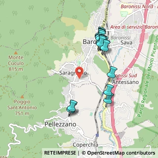 Mappa Via Matteo Galdi, 84081 Baronissi SA, Italia (1.069)