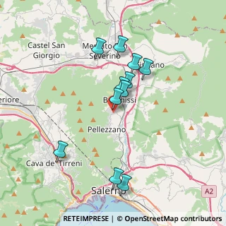 Mappa Via Matteo Galdi, 84081 Baronissi SA, Italia (3.60545)