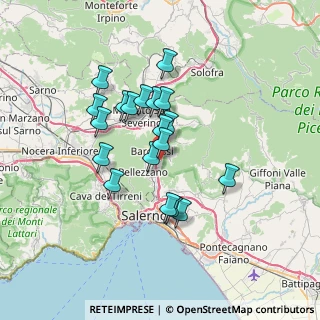 Mappa Via Antonio Villari, 84081 Baronissi SA, Italia (6.13316)