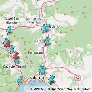 Mappa Via Antonio Villari, 84081 Baronissi SA, Italia (6.64875)