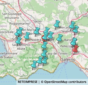 Mappa Via San Prisco, 84014 Nocera Inferiore SA, Italia (7.7305)