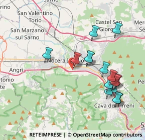 Mappa Via San Prisco, 84014 Nocera Inferiore SA, Italia (4.31625)