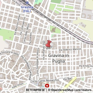 Mappa Via Federico Meninni, 118, 70024 Gravina in Puglia, Bari (Puglia)