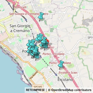 Mappa Via G. Cardano, 80055 Portici NA, Italia (0.72)