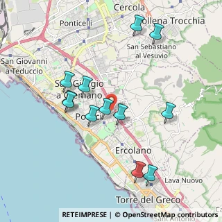 Mappa Via G. Cardano, 80055 Portici NA, Italia (2.08833)