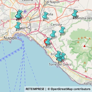 Mappa Viale Leone, 80055 Portici NA, Italia (5.24615)