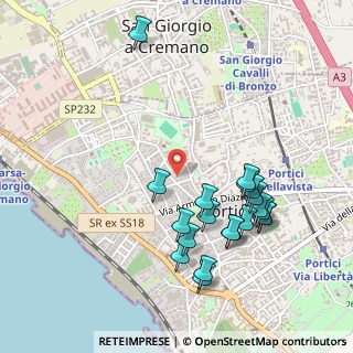 Mappa Viale Leone, 80055 Portici NA, Italia (0.563)