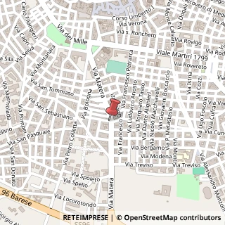 Mappa Via Matera, 50, 70022 Altamura, Bari (Puglia)