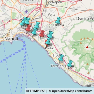 Mappa Via Cristoforo Colombo, 80055 Portici NA, Italia (3.82077)