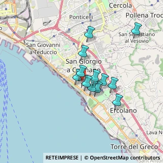 Mappa Via Cristoforo Colombo, 80055 Portici NA, Italia (1.38667)