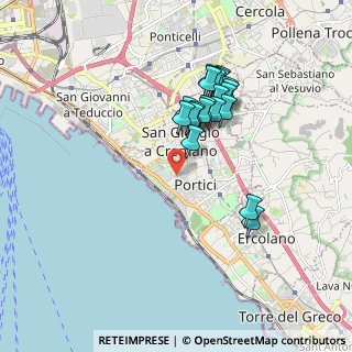 Mappa Via Cristoforo Colombo, 80055 Portici NA, Italia (1.697)