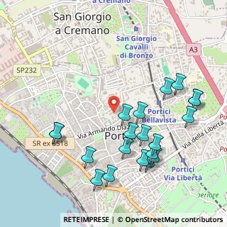 Mappa Via Re Vittorio Emanuele II, 80055 Portici NA, Italia (0.604)