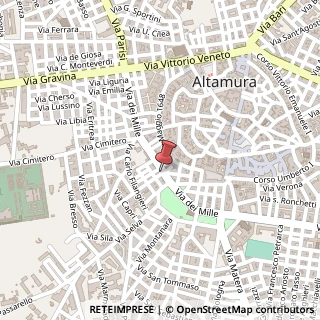 Mappa Via Giuseppe Mazzini, 3, 70022 Altamura, Bari (Puglia)