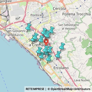 Mappa Via Picenna, 80055 San Giorgio a Cremano NA, Italia (1.2575)