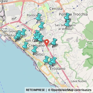 Mappa A3 Napoli - Reggio Calabria, 80055 Portici NA, Italia (2.0135)