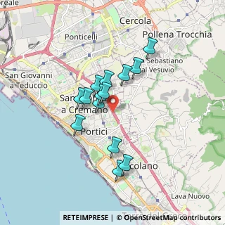 Mappa A3 Napoli - Reggio Calabria, 80055 Portici NA, Italia (1.50714)