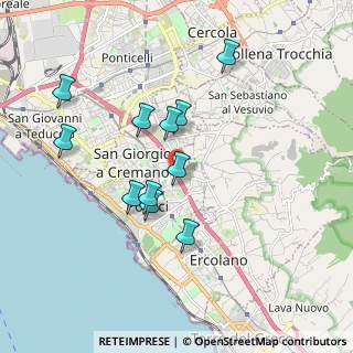 Mappa A3 Napoli - Reggio Calabria, 80055 Portici NA, Italia (1.80545)