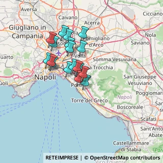 Mappa A3 Napoli - Reggio Calabria, 80055 Portici NA, Italia (5.83889)