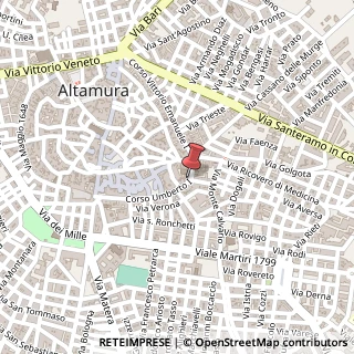 Mappa Corso Umberto I, 128, 70022 Altamura, Bari (Puglia)