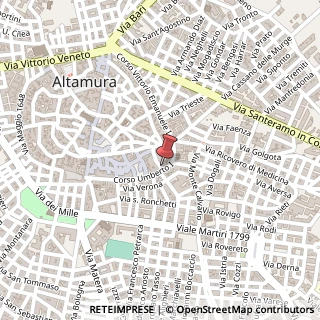 Mappa Corso Umberto I, 120, 70022 Altamura, Bari (Puglia)
