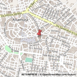 Mappa Via Trinitá, 3, 70022 Altamura, Bari (Puglia)