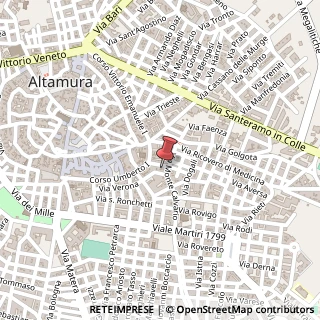 Mappa Via Mestre, 10, 70022 Altamura, Bari (Puglia)