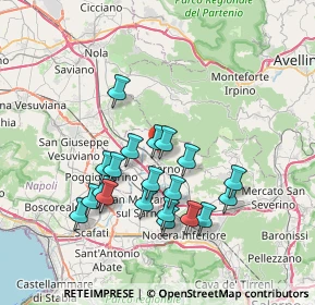 Mappa Via Casamonica Lungo, 84087 Sarno SA, Italia (7.2005)