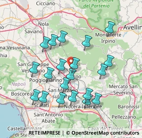 Mappa Via Casamonica Lungo, 84087 Sarno SA, Italia (7.692)
