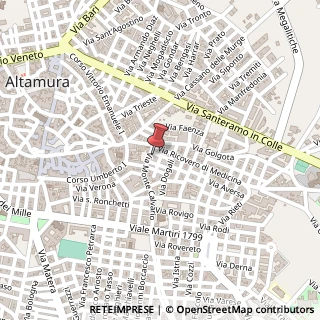 Mappa Via Monte Calvario, 2, 70022 Altamura, Bari (Puglia)