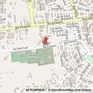Mappa Via Cimitero,  120, 70022 Altamura, Bari (Puglia)