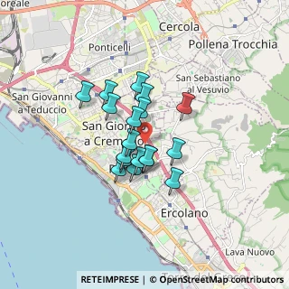 Mappa Via Salvatore Pagliano, 80055 Portici NA, Italia (1.24444)