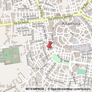Mappa Via cairoli 22/a, 70022 Altamura, Bari (Puglia)