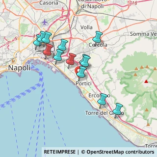 Mappa Via Antonio de Curtis, 80055 Portici NA, Italia (3.68077)