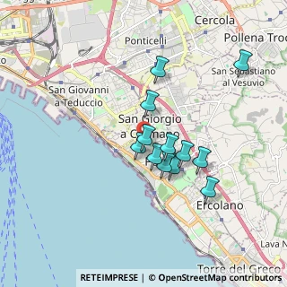 Mappa Via Antonio de Curtis, 80055 Portici NA, Italia (1.5175)