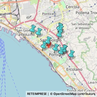 Mappa Via Antonio de Curtis, 80055 Portici NA, Italia (1.40231)