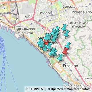 Mappa Via Antonio de Curtis, 80055 Portici NA, Italia (1.2135)