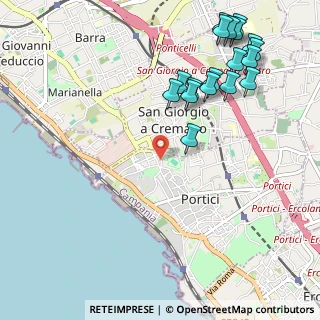Mappa Via Antonio de Curtis, 80055 Portici NA, Italia (1.38167)