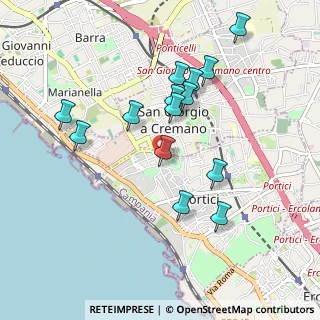 Mappa Via Antonio de Curtis, 80055 Portici NA, Italia (0.97857)
