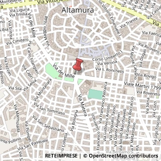 Mappa Via XX Settembre, 34, 70022 Altamura, Bari (Puglia)