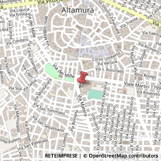 Mappa Piazza Zanardelli, 29, 70022 Altamura, Bari (Puglia)