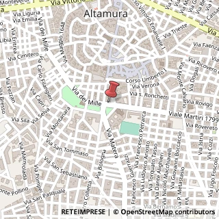 Mappa Piazza Zanardelli, 30, 70022 Altamura, Bari (Puglia)
